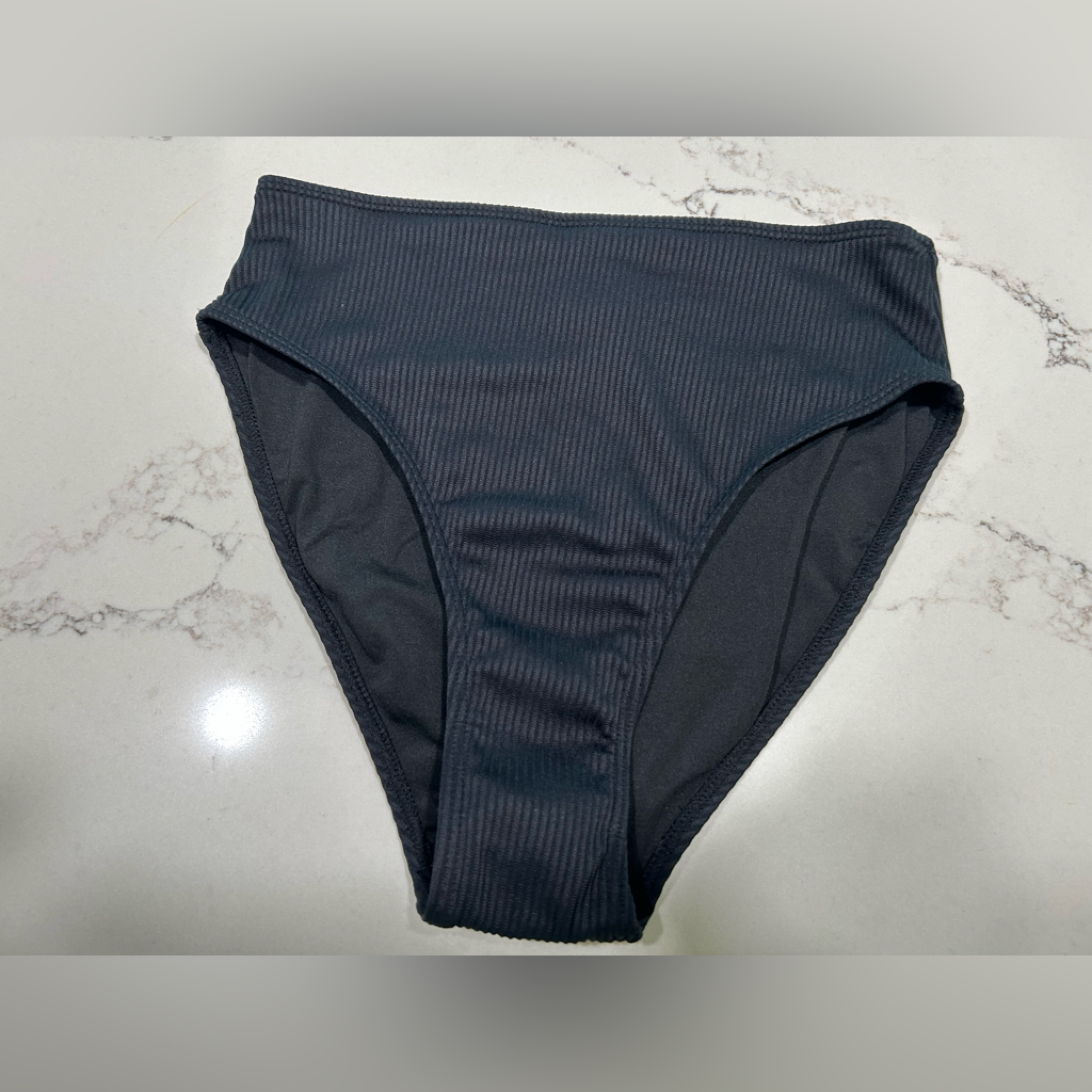 New Black Tempt Me High Cut Bikini Bottom Small